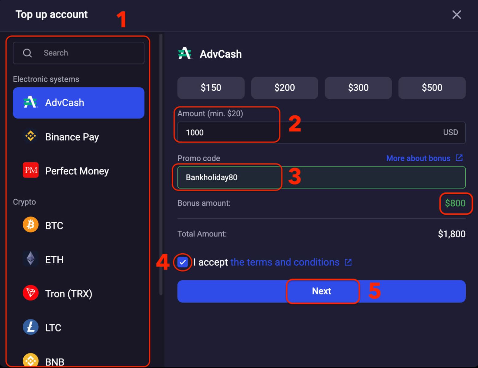 Binolla Deposit Bonus - 80% Binolla Deposit Bonus - 80%